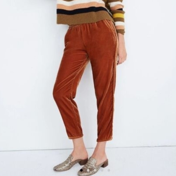 Madewell Pants - Madewell Women's Track Trousers in Velvet Vintage Gold Size Medium